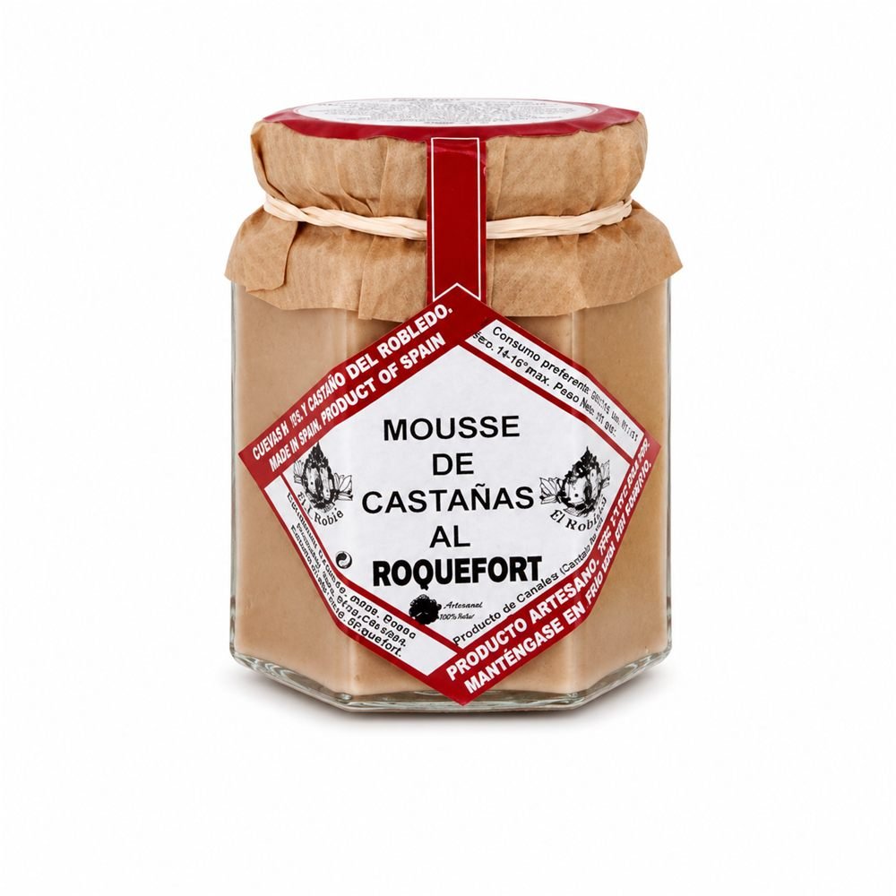 Mousse de castañas al roquefort